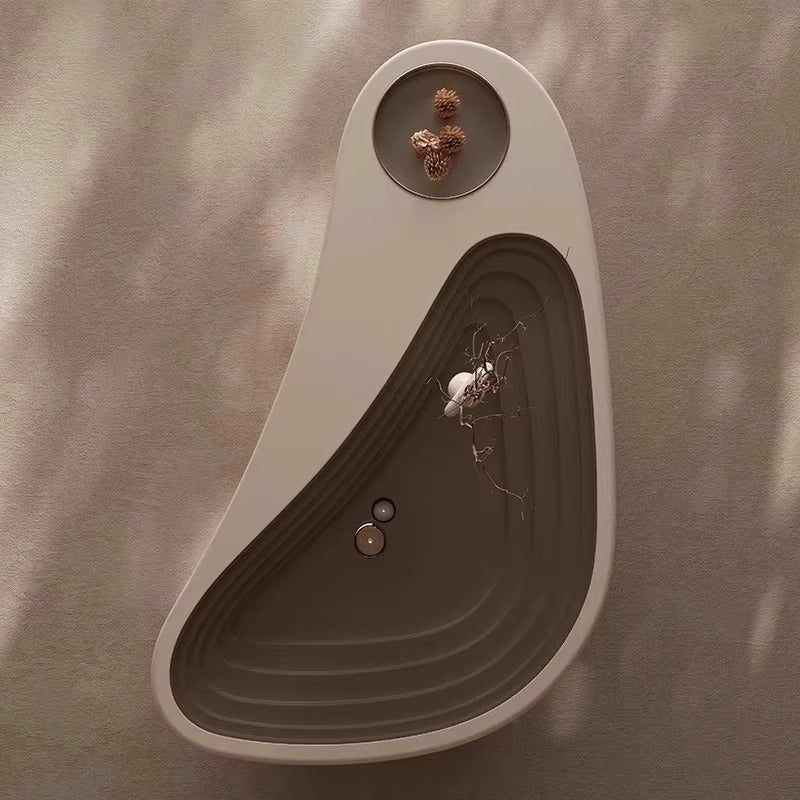 Modern Luxury Unique-Shaped Plywood Glass Stainless Steel Coffee Table For Living Room