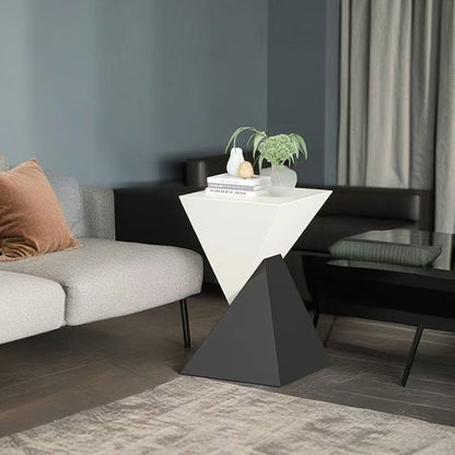 Modern Minimalist Triangular Carbon Steel Side Table For Living Room