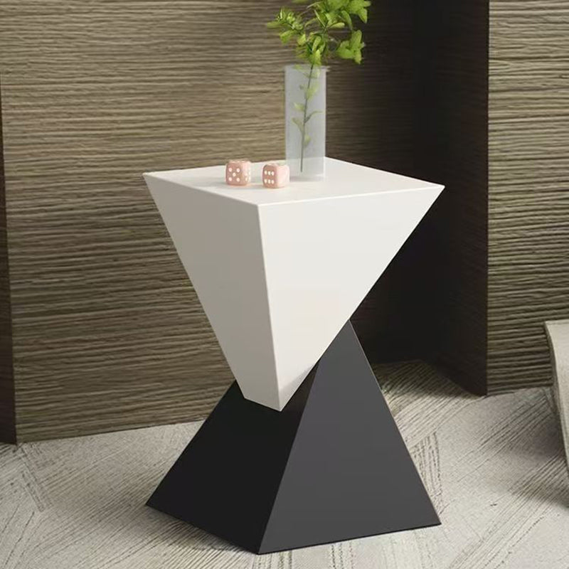Modern Minimalist Triangular Carbon Steel Side Table For Living Room
