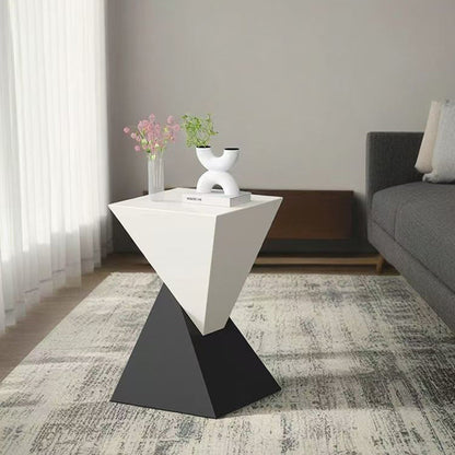 Modern Minimalist Triangular Carbon Steel Side Table For Living Room
