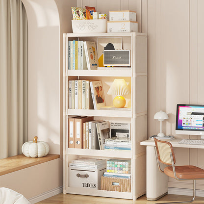 Modern Minimalist Rectangular Non-woven Fabric PET Carbon Steel Bookshelves 3/4-Tier For Living Room