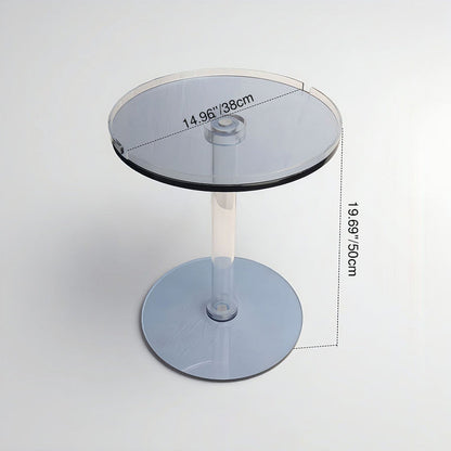 Modern Minimalist Round Acrylic Coffee Table For Living Room