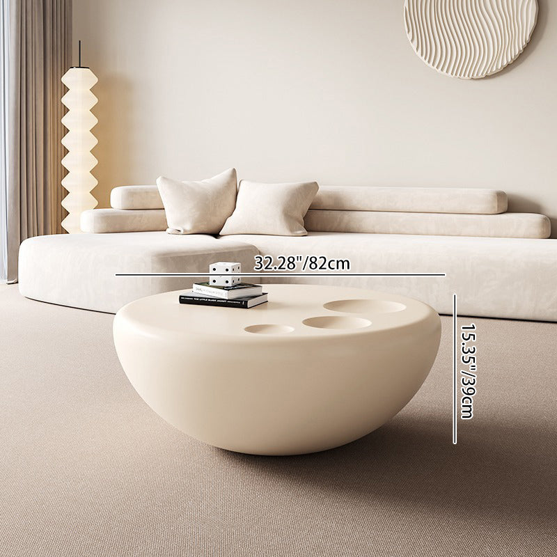 Modern Minimalist Round Medium Density Fiberboard Coffee Table For Living Room