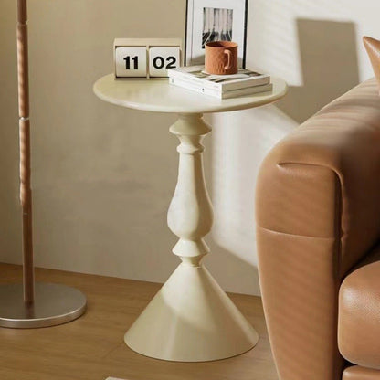 Modern Minimalist Round Iron Side Table For Living Room