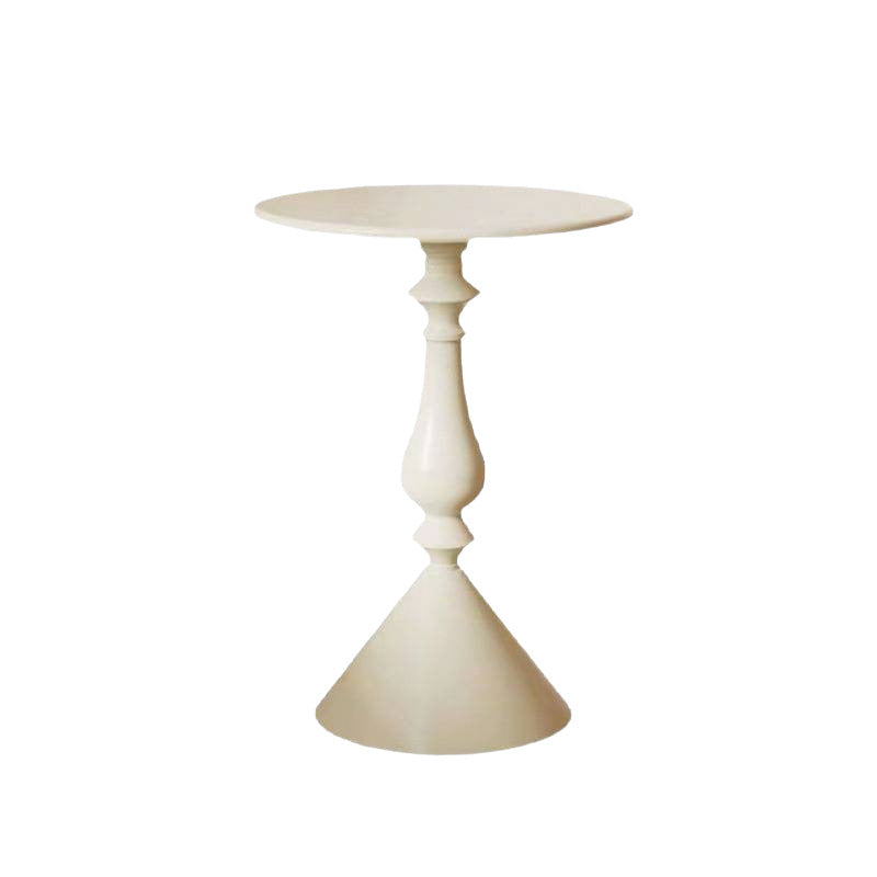 Modern Minimalist Round Iron Side Table For Living Room