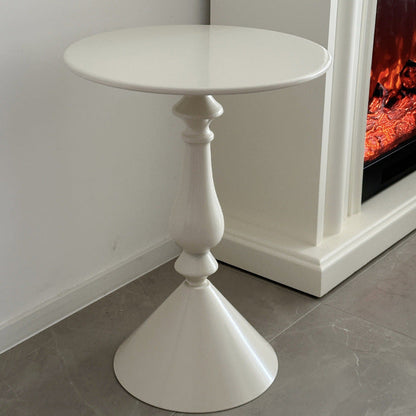 Modern Minimalist Round Iron Side Table For Living Room