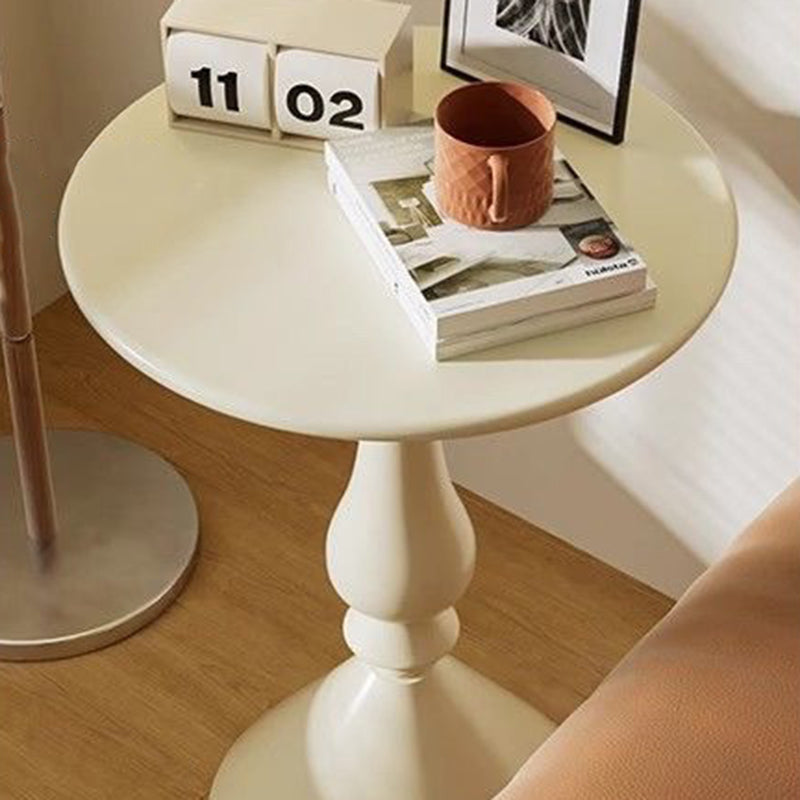 Modern Minimalist Round Iron Side Table For Living Room