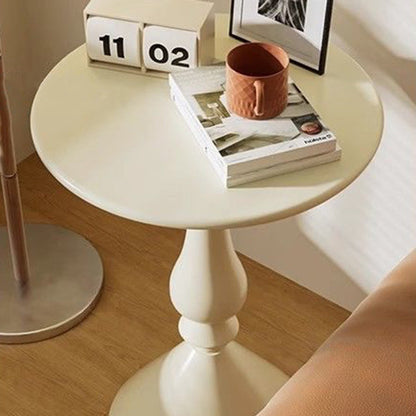 Modern Minimalist Round Iron Side Table For Living Room