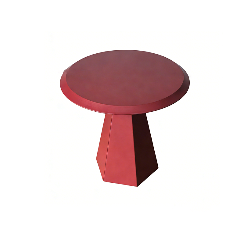 Modern Minimalist Round Hexagonal Base Carbon Steel Side Table For Living Room