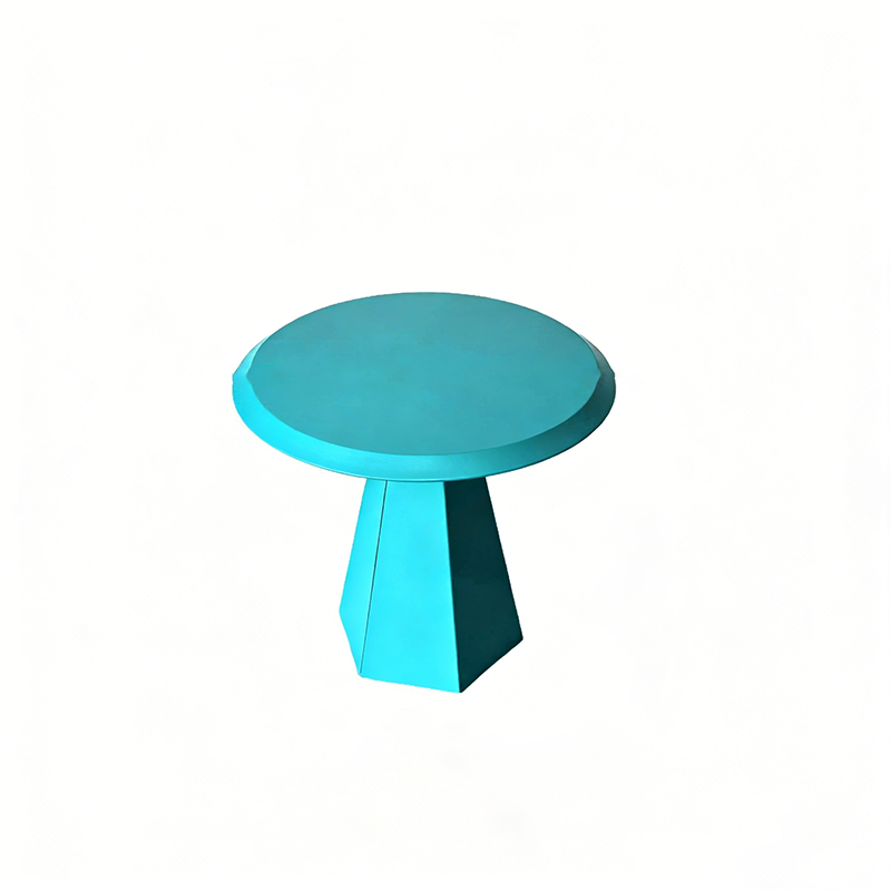 Modern Minimalist Round Hexagonal Base Carbon Steel Side Table For Living Room