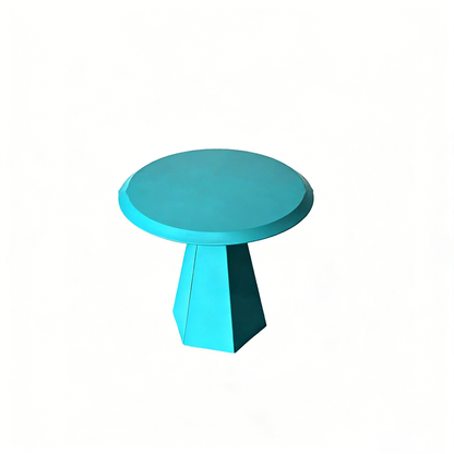 Modern Minimalist Round Hexagonal Base Carbon Steel Side Table For Living Room