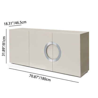 Modern Minimalist Rectangular Storage Cabinet - MDF: Ready-to-Use, Sturdy Stable & Easy-to-Clean Storage For Living Room