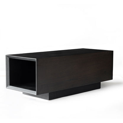 Modern Minimalist Rectangular Coffee Table - MDF: Layered Storage, Stable Support, Multi-Scenario Use & Scratch-Resistant For Living Room