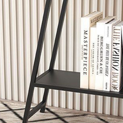 Modern Minimalist Solid Wood Iron Frame Rectangular Storage Console Table 3-Tier For Entryways