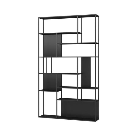 Modern Minimalist Iron Rectangular Display Rack 13-Cabinet Floor Standing Storage Rack For Living Room