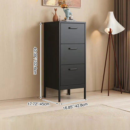 Modern Minimalist Iron Rectangular Storage Cabinet 3/4/6-Drawer For Living Room