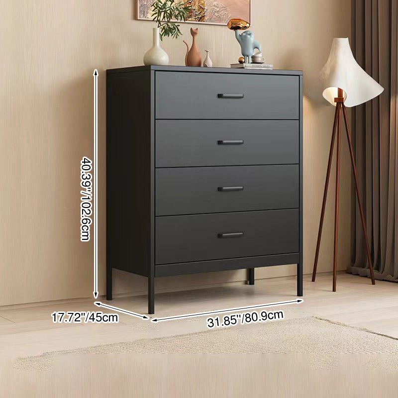 Modern Minimalist Iron Rectangular Storage Cabinet 3/4/6-Drawer For Living Room