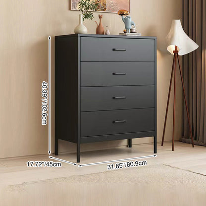 Modern Minimalist Iron Rectangular Storage Cabinet 3/4/6-Drawer For Living Room