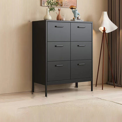 Modern Minimalist Iron Rectangular Storage Cabinet 3/4/6-Drawer For Living Room
