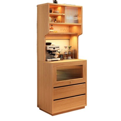 Modern Minimalist MDF Acrylic Rectangular Sideboard 2-Drawer Versatile Organizer For Dining Room
