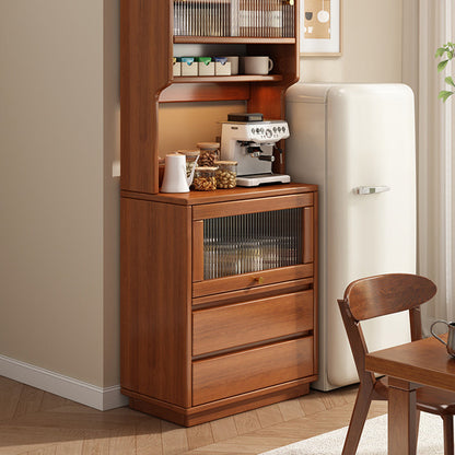 Modern Minimalist MDF Acrylic Rectangular Sideboard 2-Drawer Versatile Organizer For Dining Room
