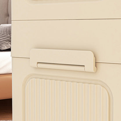 Modern Minimalist Plastic PP Rectangular Storage Cabinet 2/3/4/5-Cabinet Foldable Movable For Living Room