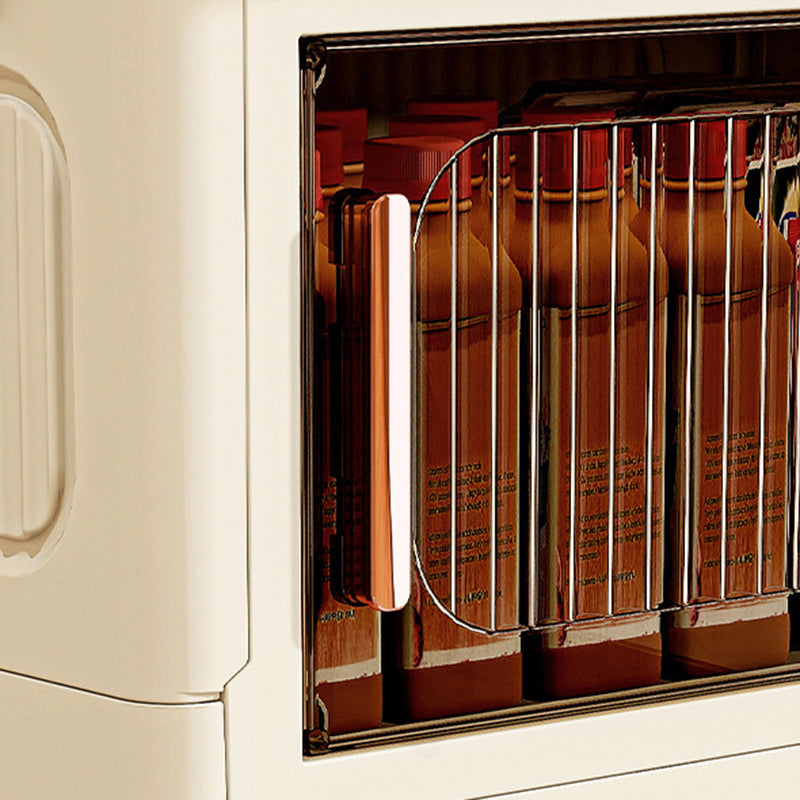 Modern Minimalist Plastic PP Rectangular Storage Cabinet 2/3/4/5-Cabinet Foldable Movable For Living Room