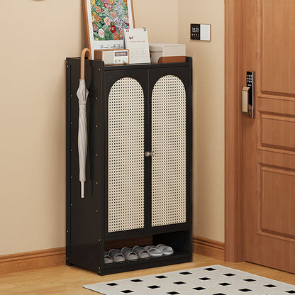 Modern Minimalist Nan Bamboo ABS MDF Rectangular Shoe Storage 8-Tier For Entryway