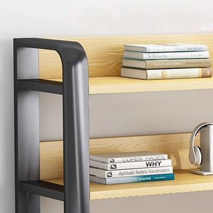 Modern Minimalist HDF Carbon Steel Rectangular Desks 4-tier Storage Shelves For Home Office