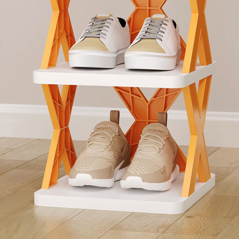 Modern Minimalist PP Rectangular Shoe Storage 8-Tier Space-Saving Design For Entryway