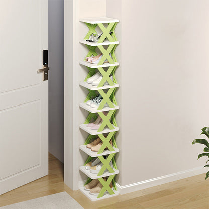 Modern Minimalist PP Rectangular Shoe Storage 8-Tier Space-Saving Design For Entryway