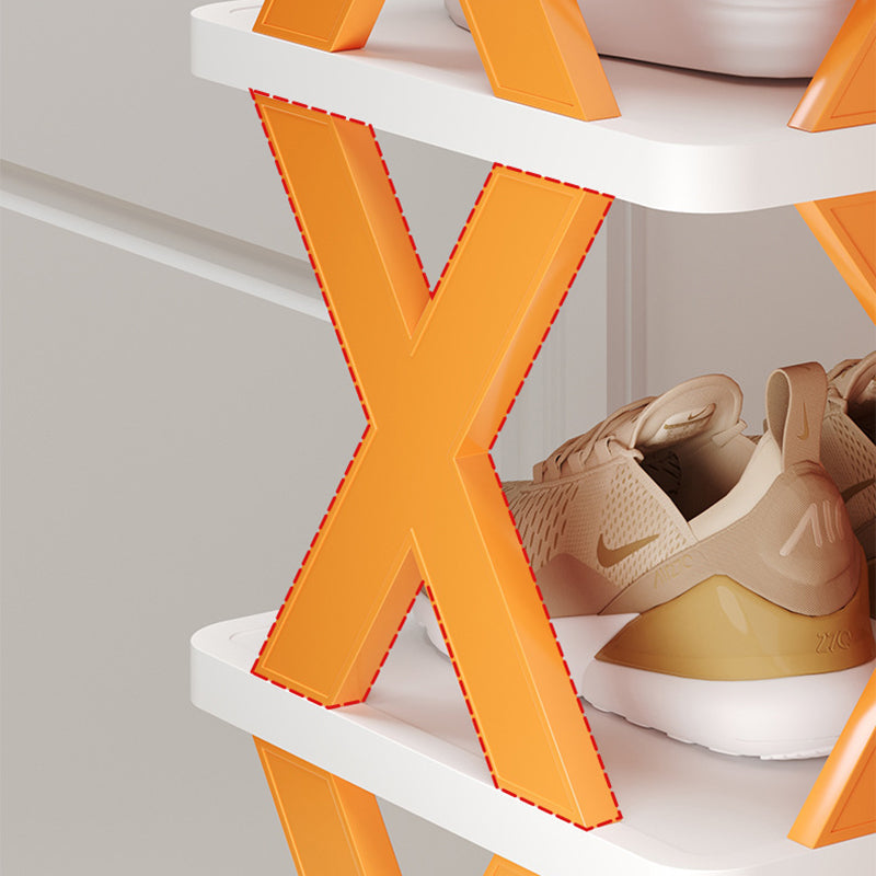 Modern Minimalist PP Rectangular Shoe Storage 8-Tier Space-Saving Design For Entryway