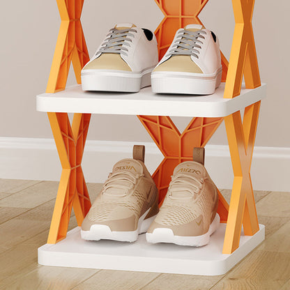 Modern Minimalist PP Rectangular Shoe Storage 8-Tier Space-Saving Design For Entryway