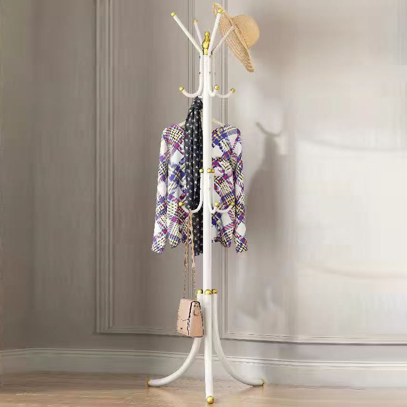 Modern Minimalist Iron Triangular Hall Tree Freestanding With 12 Hooks For Living Room & Bedroom