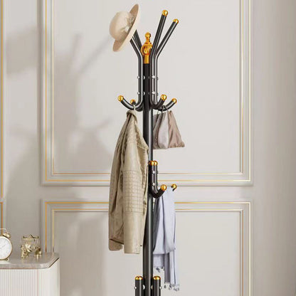 Modern Minimalist Iron Triangular Hall Tree Freestanding With 12 Hooks For Living Room & Bedroom