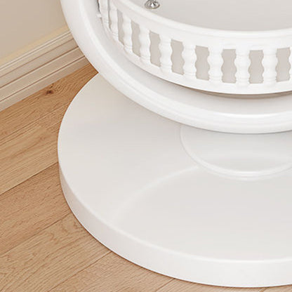Modern Minimalist Iron Round Hall Tree Freestanding Rack With Tray Base For Bedroom & Living Room