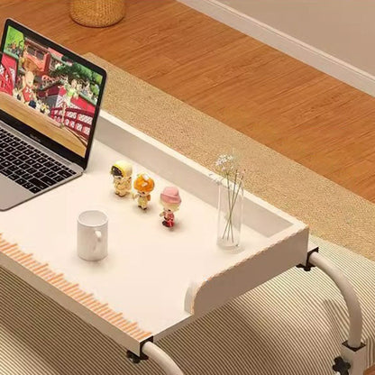 Modern Minimalist MDF Carbon Steel Rectangular Extendable Height-Adjustable Movable Lazy Desk For Bedroom