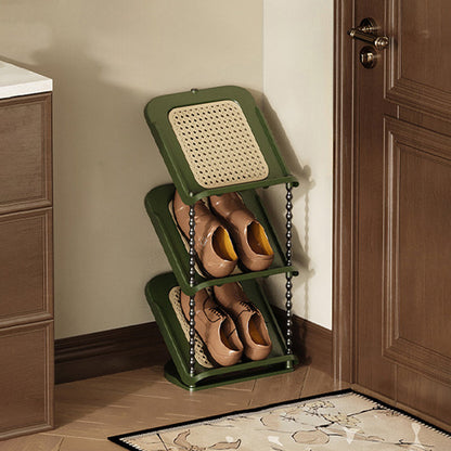 Contemporary Retro PP Rectangular Shoe Storage 2/3/4/5/6/7-Tier & Space-Saving For Entryway