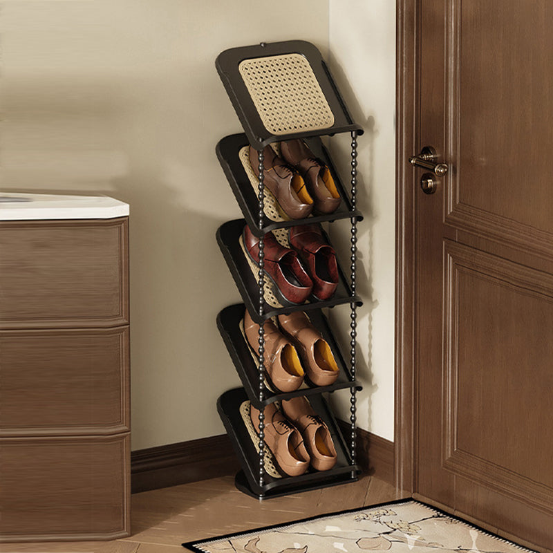 Contemporary Retro PP Rectangular Shoe Storage 2/3/4/5/6/7-Tier & Space-Saving For Entryway