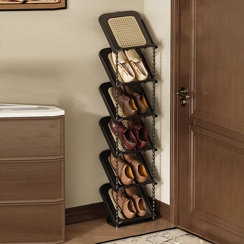 Contemporary Retro PP Rectangular Shoe Storage 2/3/4/5/6/7-Tier & Space-Saving For Entryway