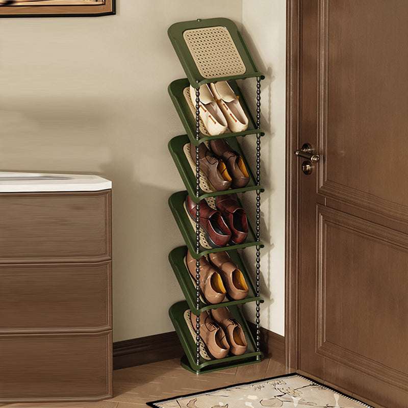 Contemporary Retro PP Rectangular Shoe Storage 2/3/4/5/6/7-Tier & Space-Saving For Entryway