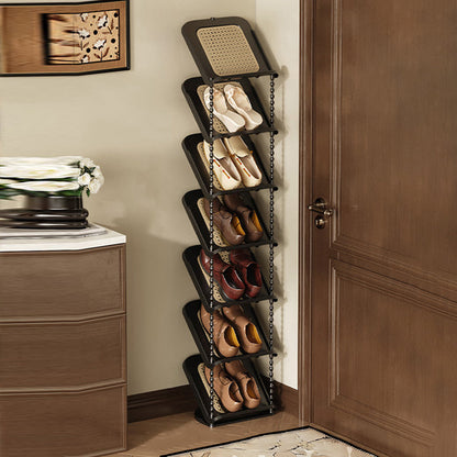 Contemporary Retro PP Rectangular Shoe Storage 2/3/4/5/6/7-Tier & Space-Saving For Entryway
