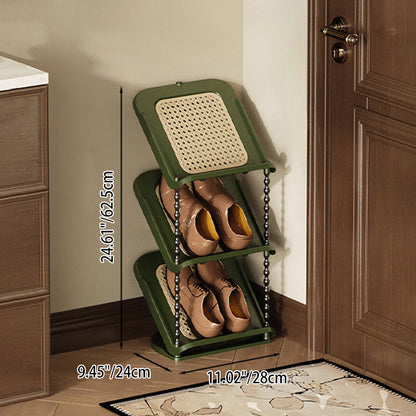 Contemporary Retro PP Rectangular Shoe Storage 2/3/4/5/6/7-Tier & Space-Saving For Entryway