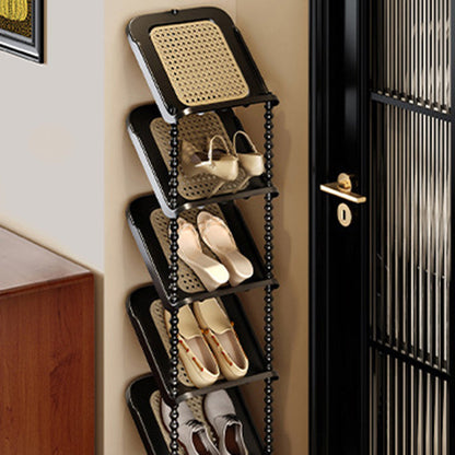 Contemporary Retro PP Rectangular Shoe Storage 2/3/4/5/6/7-Tier & Space-Saving For Entryway