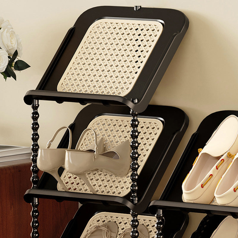 Contemporary Retro PP Rectangular Shoe Storage 2/3/4/5/6/7-Tier & Space-Saving For Entryway