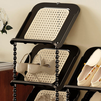Contemporary Retro PP Rectangular Shoe Storage 2/3/4/5/6/7-Tier & Space-Saving For Entryway