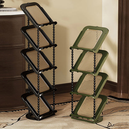 Contemporary Retro PP Rectangular Shoe Storage 2/3/4/5/6/7-Tier & Space-Saving For Entryway