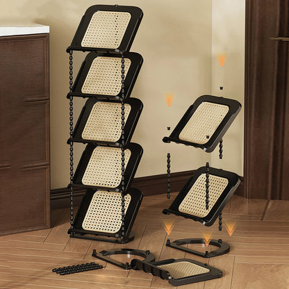 Contemporary Retro PP Rectangular Shoe Storage 2/3/4/5/6/7-Tier & Space-Saving For Entryway