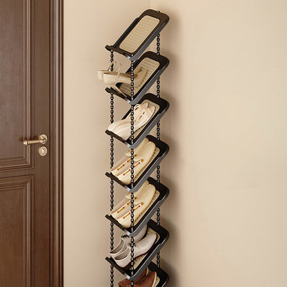 Contemporary Retro PP Rectangular Shoe Storage 2/3/4/5/6/7-Tier & Space-Saving For Entryway