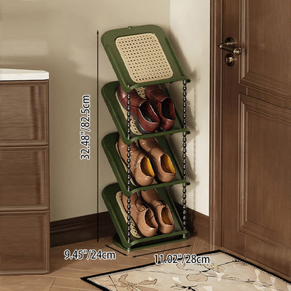 Contemporary Retro PP Rectangular Shoe Storage 2/3/4/5/6/7-Tier & Space-Saving For Entryway